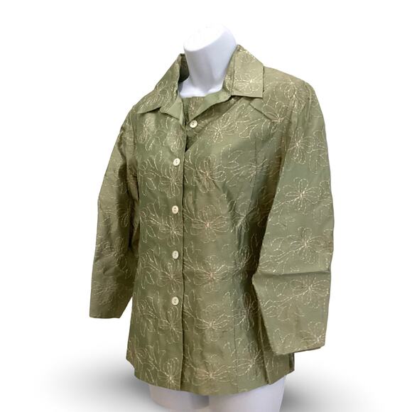 SilkLand 2 pc Silk Top Set - Picture 2 of 12